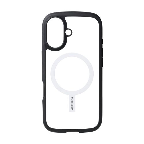 メタルリングステッカー/マグネット吸着タイプ/協力吸着/ワイヤレス充電対応iPhone用/貼り付けツール付属/ホワイト