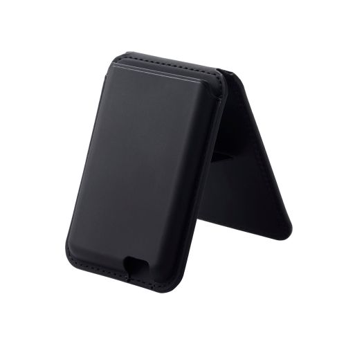 ウォレットスタンド/MAGKEEP/磁気防止シート付/ブラック