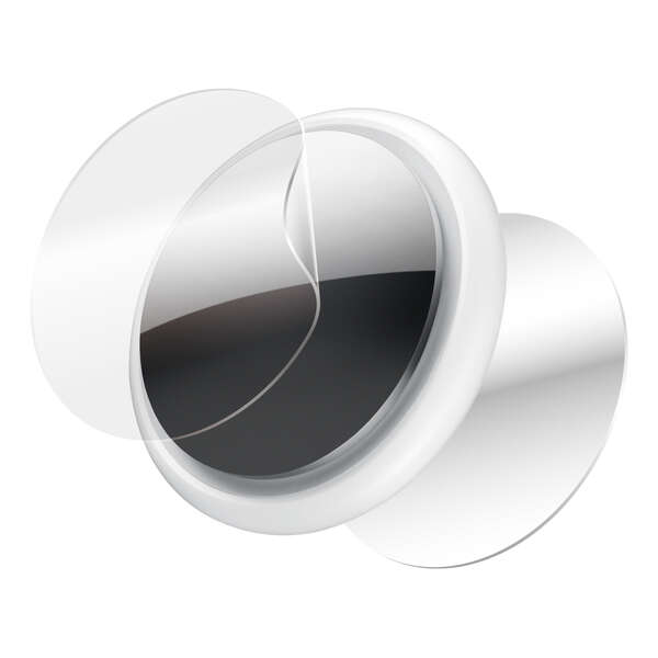 AirTag用アクセサリ/フィルム/フルカバー/衝撃吸収/高光沢/傷リペア/両面/2セット