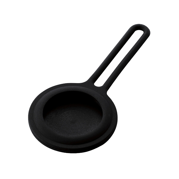 AirTag用アクセサリ/ストラップ付シリコンケース/ブラック