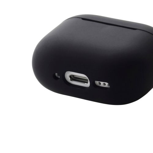 AirPods 第4世代/アクティブノイズキャンセリング搭載AirPods 第4世代/シリコンケース/カラビナ付/ブラック