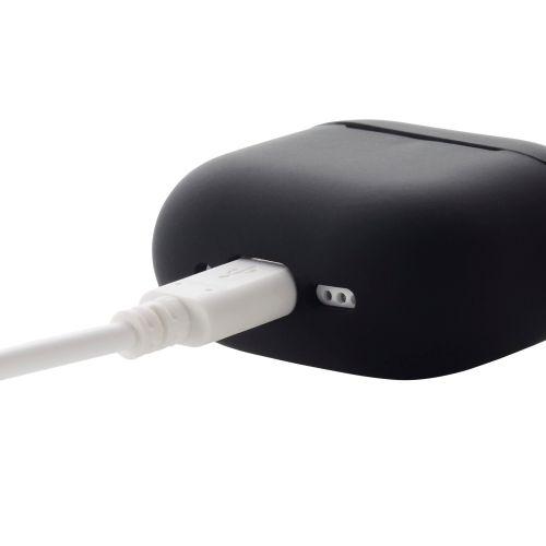 AirPods 第4世代/アクティブノイズキャンセリング搭載AirPods 第4世代/シリコンケース/カラビナ付/ブラック