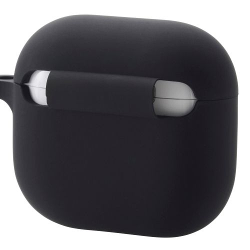 AirPods 第4世代/アクティブノイズキャンセリング搭載AirPods 第4世代/シリコンケース/カラビナ付/ブラック