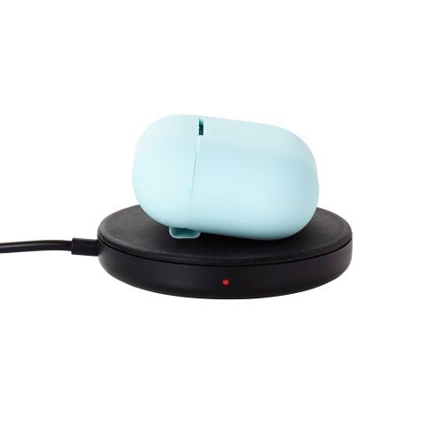 AirPods 第4世代/アクティブノイズキャンセリング搭載AirPods 第4世代/シリコンケース/カラビナ付/ブルー