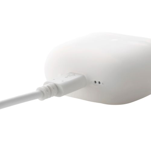 AirPods 第4世代/アクティブノイズキャンセリング搭載AirPods 第4世代/シリコンケース/カラビナ付/クリア