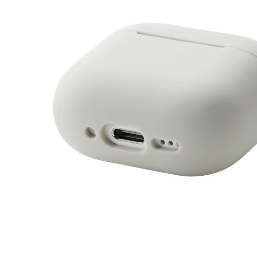 AirPods 第4世代/アクティブノイズキャンセリング搭載AirPods 第4世代/シリコンケース/カラビナ付/グレー