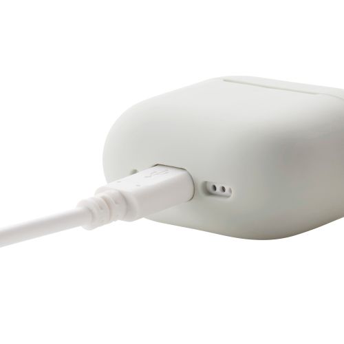 AirPods 第4世代/アクティブノイズキャンセリング搭載AirPods 第4世代/シリコンケース/カラビナ付/グレー