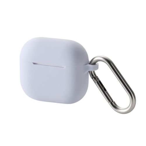AirPods 第4世代/アクティブノイズキャンセリング搭載AirPods 第4世代/シリコンケース/カラビナ付/パープル
