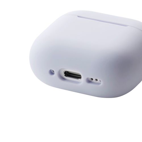 AirPods 第4世代/アクティブノイズキャンセリング搭載AirPods 第4世代/シリコンケース/カラビナ付/パープル