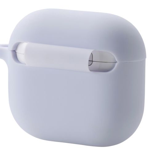 AirPods 第4世代/アクティブノイズキャンセリング搭載AirPods 第4世代/シリコンケース/カラビナ付/パープル