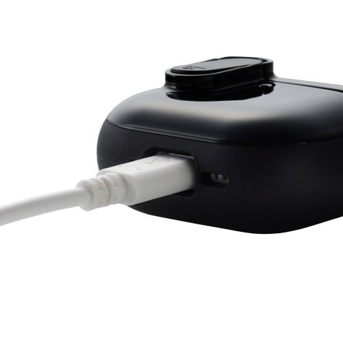 AirPods 第4世代/アクティブノイズキャンセリング搭載AirPods 第4世代/TOUGH SLIM Lockケース/カラビナ付/ブラック