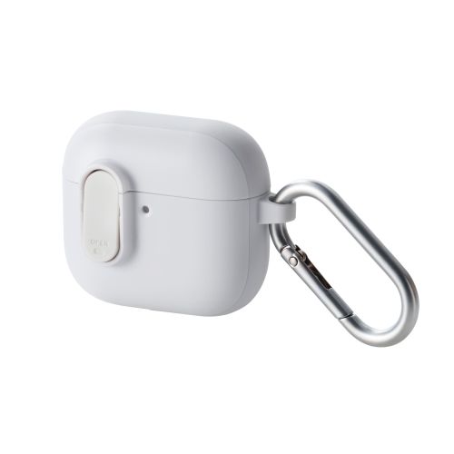 AirPods 第4世代/アクティブノイズキャンセリング搭載AirPods 第4世代/TOUGH SLIM Lockケース/カラビナ付/ホワイト