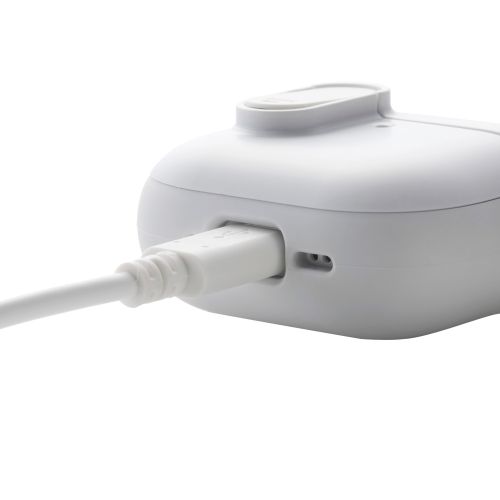 AirPods 第4世代/アクティブノイズキャンセリング搭載AirPods 第4世代/TOUGH SLIM Lockケース/カラビナ付/ホワイト