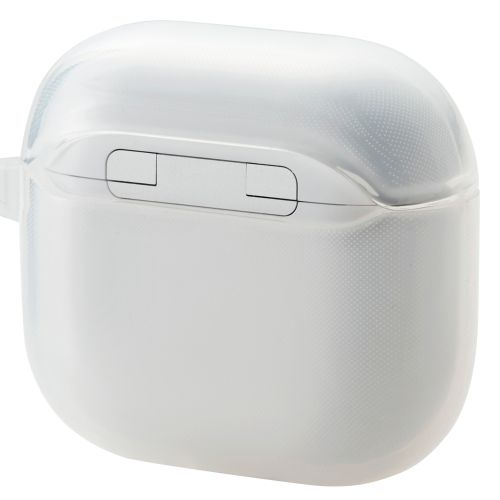 AirPods 第4世代/アクティブノイズキャンセリング搭載AirPods 第4世代/ソフトケース/カラビナ付/クリア