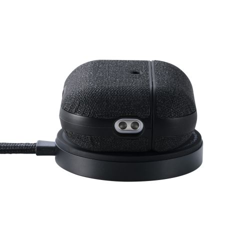 AirPods Pro 3対応ファブリックケース/ストラップ付/ブラック