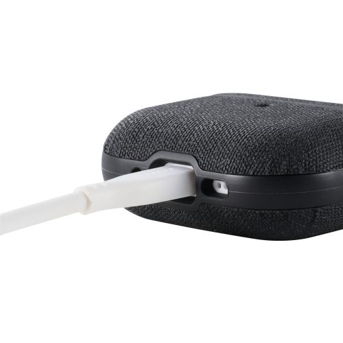 AirPods Pro 3対応ファブリックケース/ストラップ付/ブラック