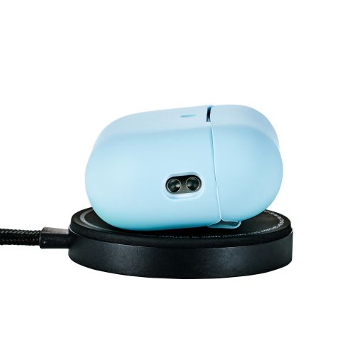 AirPods Pro 3対応シリコンケース/カラビナ付/ブルー