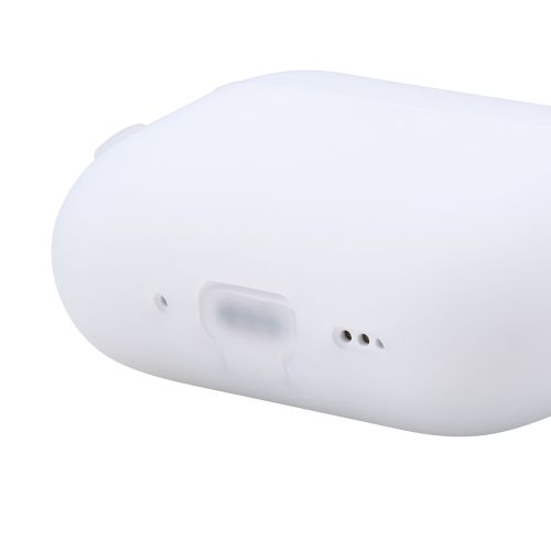 AirPods Pro 3対応シリコンケース/カラビナ付/クリア