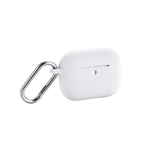 AirPods Pro 3対応シリコンケース/カラビナ付/グレー