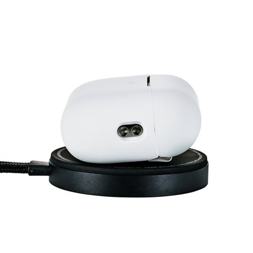 AirPods Pro 3対応シリコンケース/カラビナ付/グレー