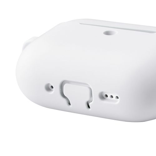 AirPods Pro 3対応シリコンケース/カラビナ付/グレー