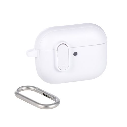 AirPods Pro 3対応TOUGH SLIM Lockケース/カラビナ付/ホワイト