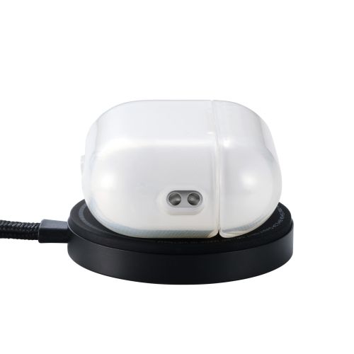 AirPods Pro 3対応ソフトケース/カラビナ付/クリア