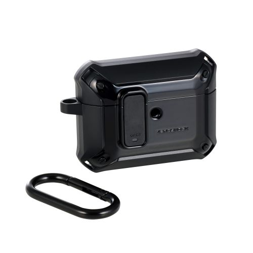 AirPods Pro 3対応ZEROSHOCK Lockケース/カラビナ付/ブラック