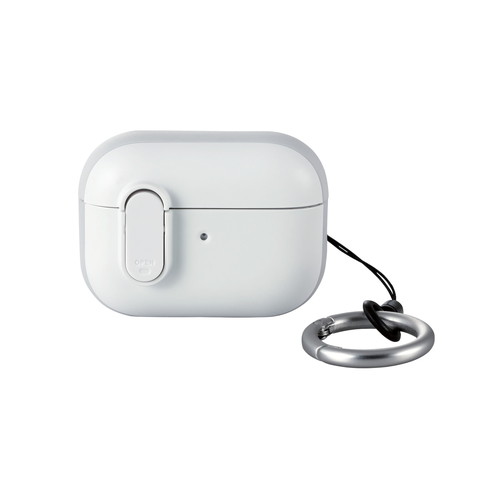 AirPods Pro 第2世代対応アクセサリ/TOUGH SLIM Lockケース/ロック機能/カラビナ付き/ホワイト