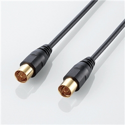 アンテナケーブル(ストレート-ストレート) 1m ブラック