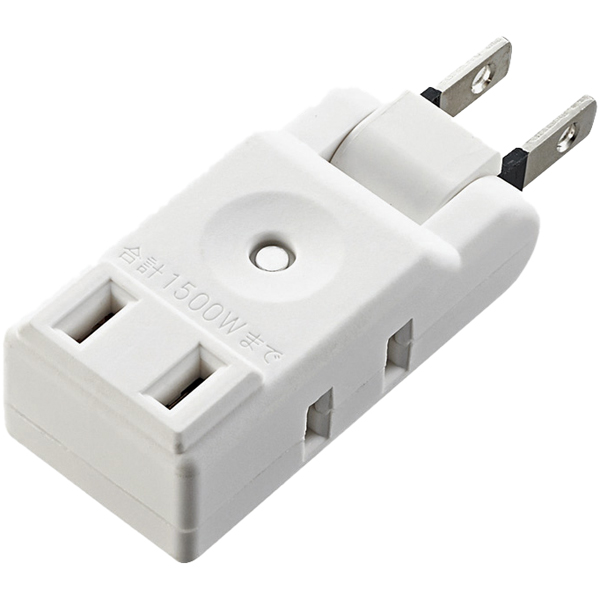 小型タップ/コンパクト/3個口/ホワイト