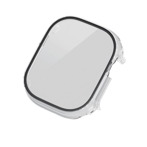 Apple Watch Ultra 49mm用フルカバーケース/プレミアムガラス/ゴリラ/高透明/クリア