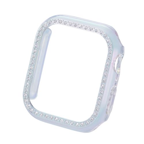 Apple Watch Series 9/8/7/41mm用ハードバンパー/&me/ストーン付/オーロラクリア