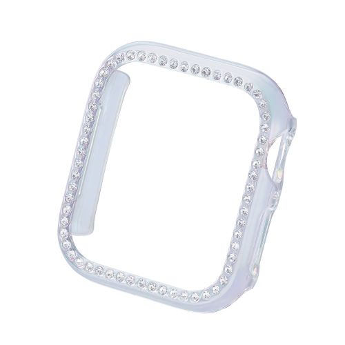 Apple Watch 40mm用ハードバンパー/&me/ストーン付/オーロラクリア