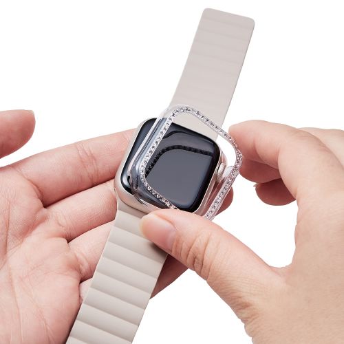 Apple Watch 40mm用ハードバンパー/&me/ストーン付/クリア