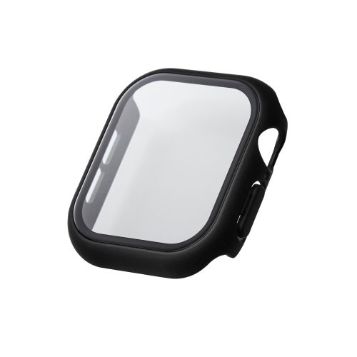 Apple Watch 42mm/フルカバーケース/プレミアムガラス/高透明/ブラック