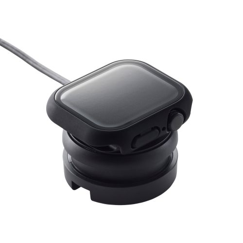 Apple Watch 42mm/フルカバーケース/プレミアムガラス/高透明/ブラック