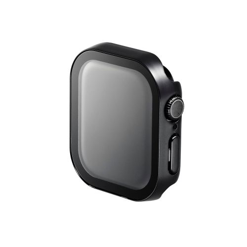 Apple Watch 42mm/フルカバーケース/プレミアムガラス/高透明/防水/ブラック
