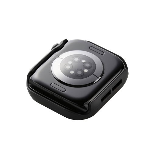 Apple Watch 42mm/フルカバーケース/プレミアムガラス/ゴリラ/高透明/ブラック