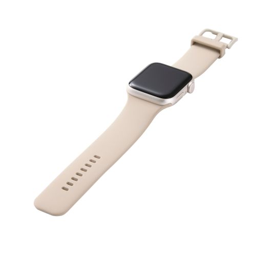 Apple Watch 49/45/44/42mm/バンド/シリコン/TOUGH SLIM/ベージュ