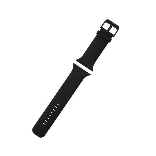Apple Watch 49/45/44/42mm/バンド/シリコン/TOUGH SLIM/ブラック