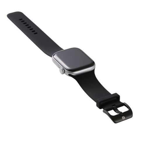 Apple Watch 49/45/44/42mm/バンド/シリコン/TOUGH SLIM/ブラック