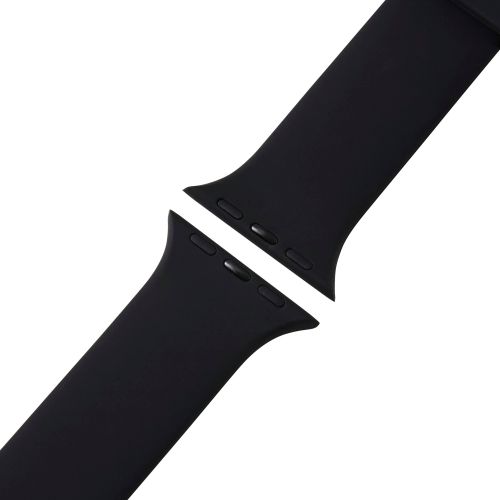 Apple Watch 49/45/44/42mm/バンド/シリコン/TOUGH SLIM/ブラック
