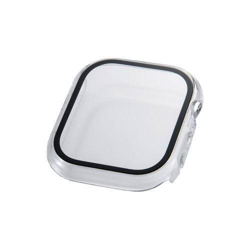 Apple Watch 46mm/フルカバーケース/プレミアムガラス/高透明/クリア