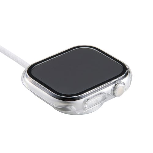 Apple Watch 46mm/フルカバーケース/プレミアムガラス/高透明/クリア