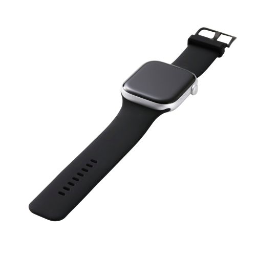 Apple Watch 41/40/38mm/バンド/シリコン/TOUGH SLIM/ブラック