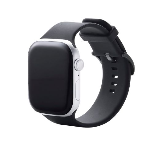 Apple Watch 41/40/38mm/バンド/シリコン/TOUGH SLIM/ブラック