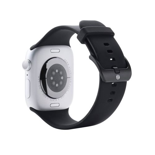 Apple Watch 41/40/38mm/バンド/シリコン/TOUGH SLIM/ブラック