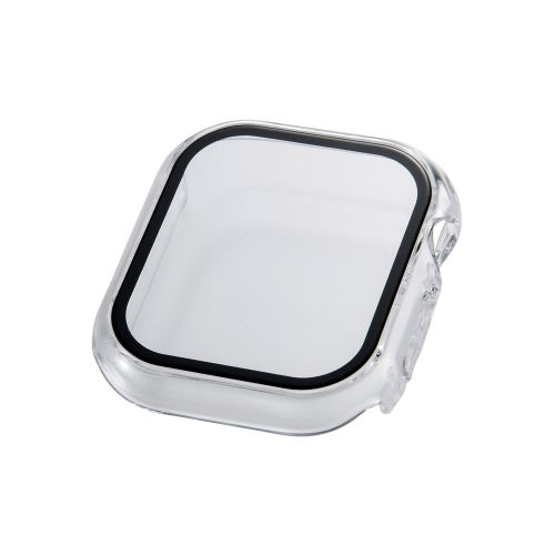 Apple Watch 42mm/フルカバーケース/プレミアムガラス/高透明/クリア