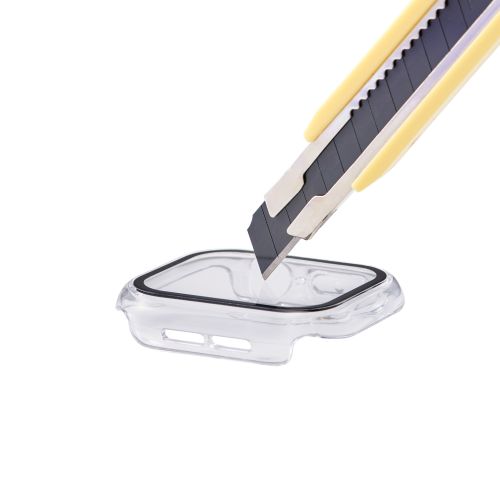 Apple Watch 42mm/フルカバーケース/プレミアムガラス/高透明/クリア